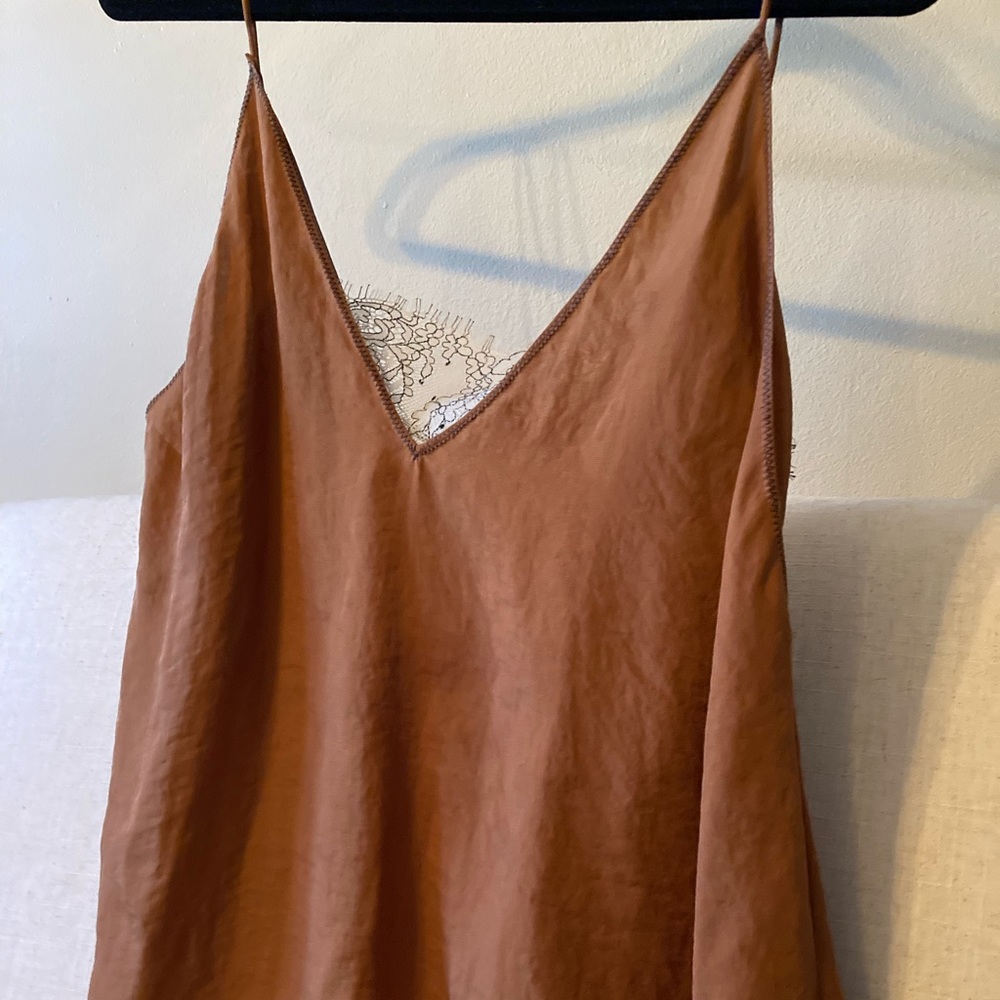 Free people silk tank top